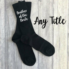 Black Luxury Cotton Rich Wedding Socks, Groom, Best Man, Usher, Page boy