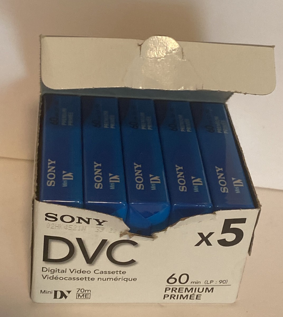 New 5X Pack Sony DVC 60 Minutes Mini DV Digital Video Cassette 70m