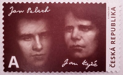 Jan Palach + Jan Zajíc - Czech Republic stamp 2019 (MNH), #1035