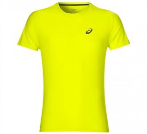 Asics MotionDry Lightweight Running SS T-Shirt Mens Fluorescent Yellow - XXL | eBay