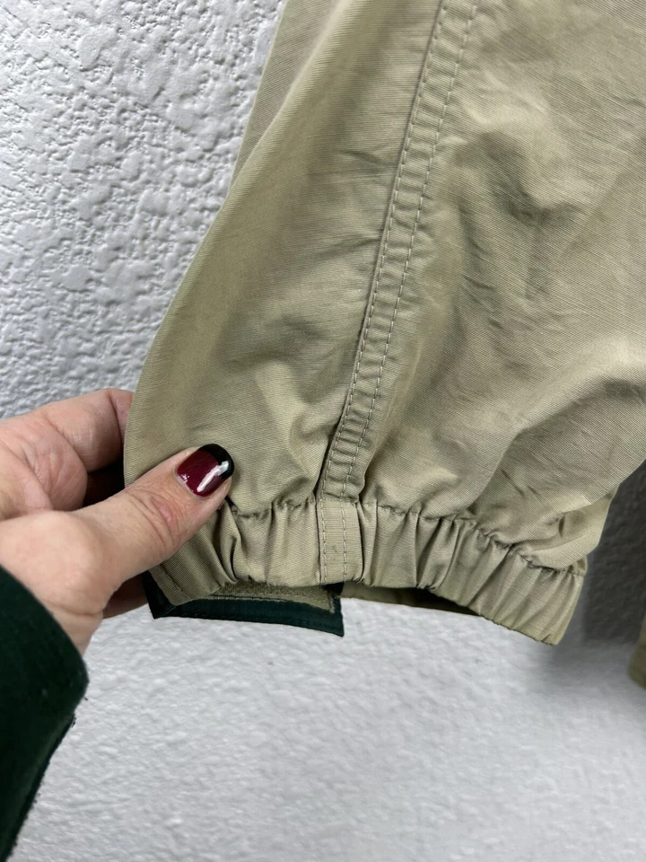 Timberland Weathergear Mens Khaki Hooded Jacket Size XL Pockets Warm Hooded - Image 2 of 4