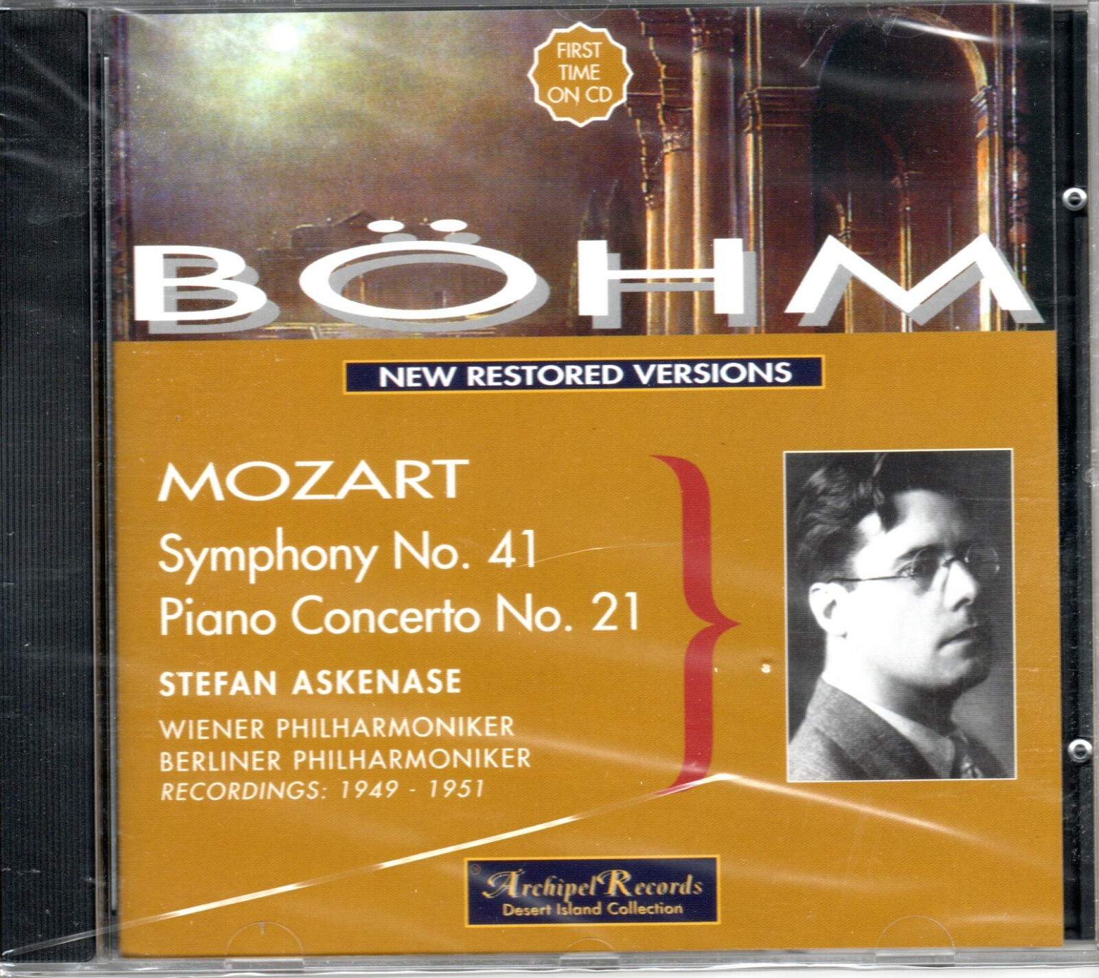MOZART - SYMPHS 41 - PIANO CONC NO 21 - ASKENASE - BOHM - WIENER PHIL - 1951