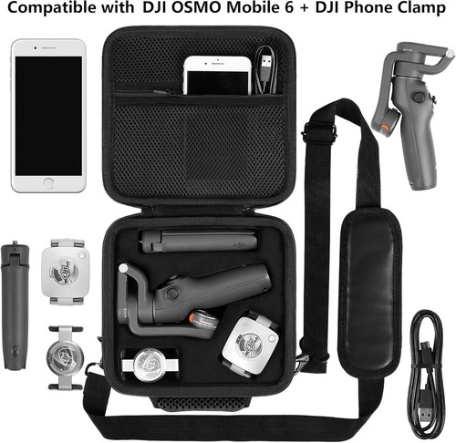 Hard Travel Storage Case for DJI OSMO Mobile 6 Gimbal Stabilizer & Phone Clamp - Picture 3 of 9