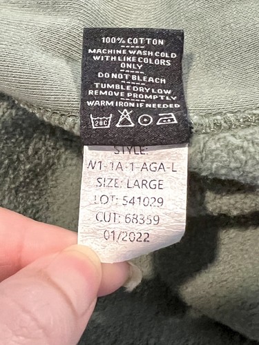 American Giant Hoodie Women’s L Classic Full Zip Green Slate Limited Made in USA - Picture 9 of 15