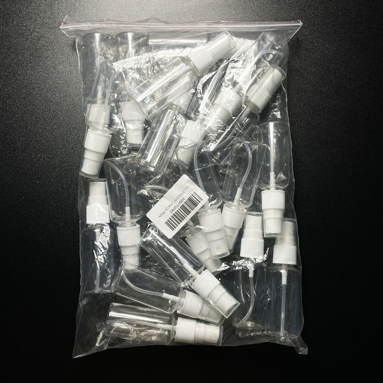 20-Pack 30ml Travel Spray Bottle Plastic Empty 最高の品質 Transparent 激安価格と即納で通信販売