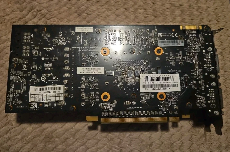 EVGA GeForce GTX 560 TI 1GB Mini-HDMI 2xDVI PCI-e Graphics Card Model P1040 - Image 2 of 4