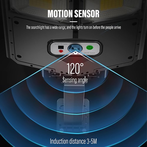 Outdoor Luz Solar Street Light Motion Sensor Commercial Dusk To Dawn Road Lamp - Afbeelding 9 van 15
