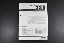 Yamaha GX-5 Mini Component System Manual de Servicio - Original Original Original