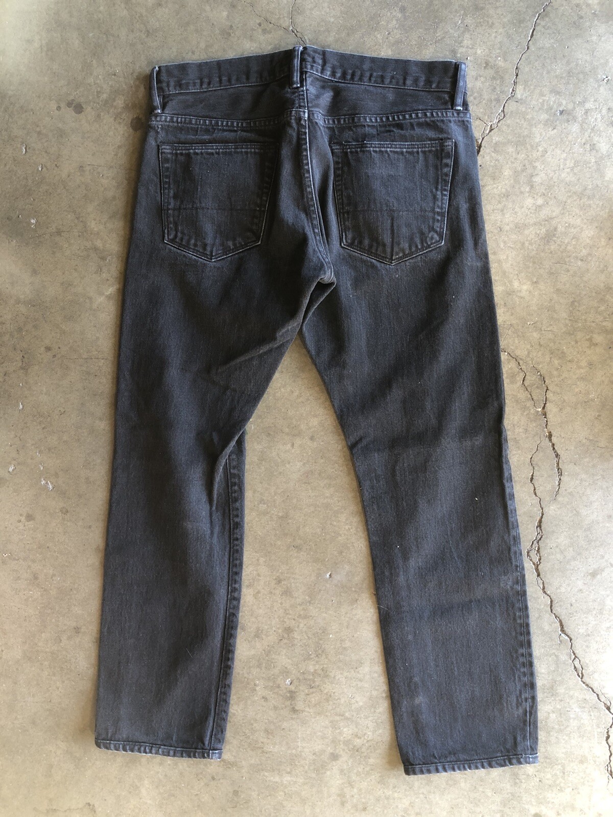 Ron Herman Selvedge Denim Jeans sz 32 x 33 Washed Black Made in USA