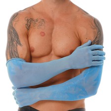 Men Ultra-thin Sheer Stretchy Gloves Mesh Finger Gloves Mittens Accessory Fancy