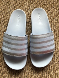 adidas glitter slides