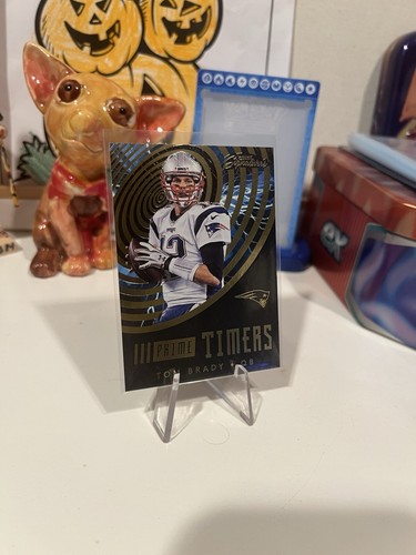 Tom Brady: Prime Timers - PT-TB - Gold Foil Galactic SSP - 2016 Prime Signatures - Picture 13 of 18