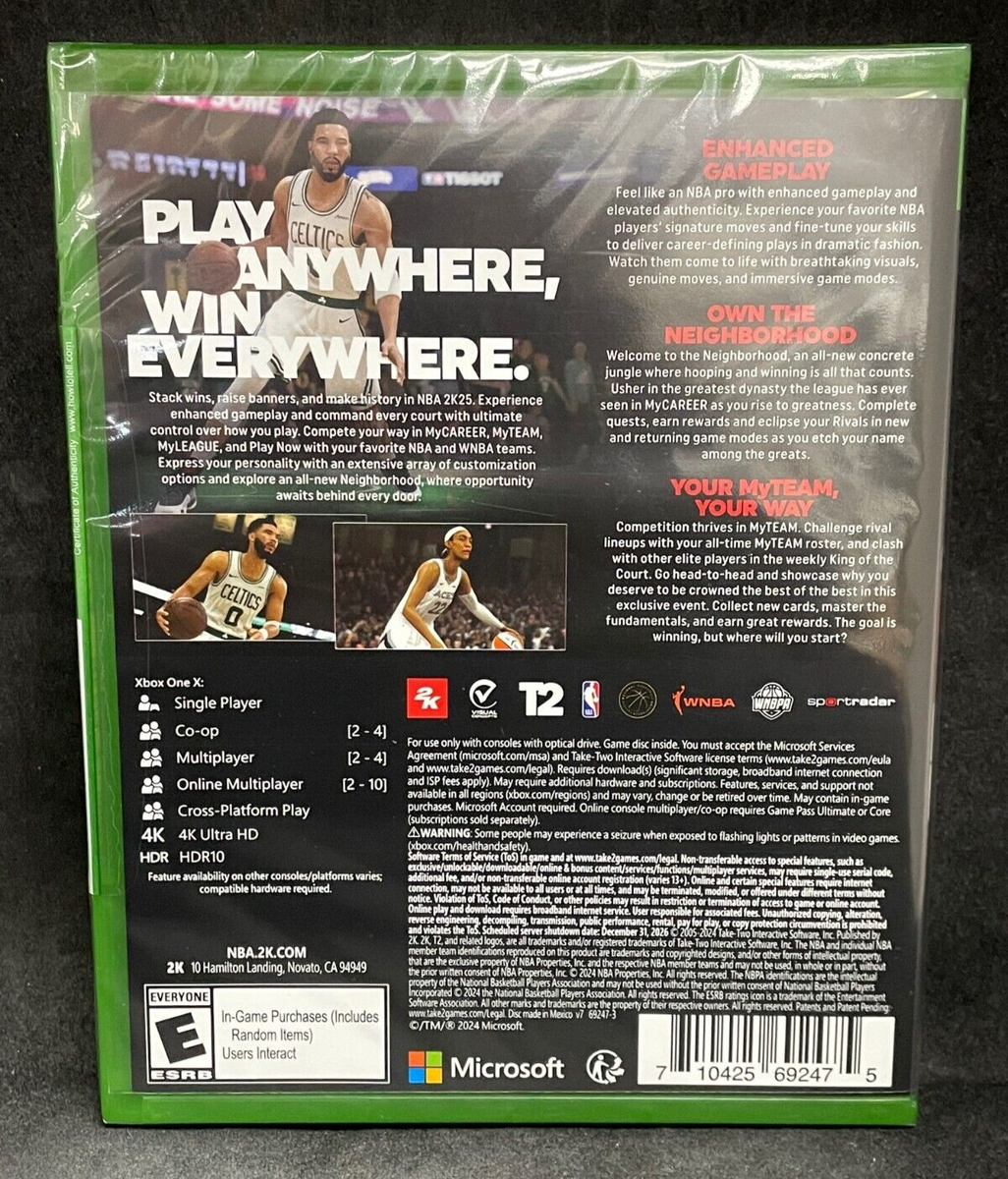 NBA 2K25 (Xbox One) BRAND NEW ***IN HAND*** 710425692475|