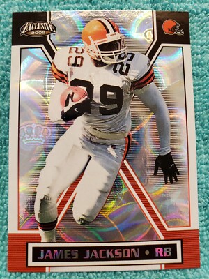 2002 PACIFIC EXCLUSIVE JAMES JACKSON #42 CLEVELAND BROWNS