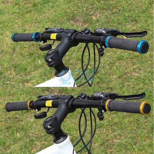 MTB BMX Mountain Bike Bicycle Handlebar Grips Hand Grip Cycling Lock-On Ends` - Picture 3 of 11