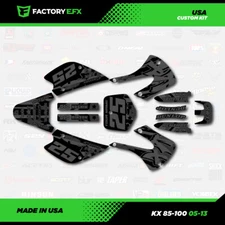 Kx85 Subdued USA Racing Design Graphic Kit fits 05-13 Green Kx100 Kx 85