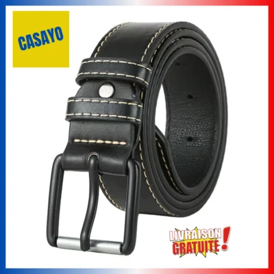 Ceinture En Cuir De Marque De Luxe Pour Hommes, Ceinture De Haute Qualité - Photo 1/4