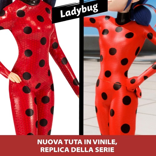 ✅ BANDAI - Miraculous Ladybug 26cm Articulated Doll with Yo-Yo - Official Toy - Foto 7 di 26
