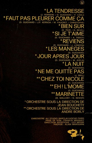 33 tours Daniel GUICHARD Disque Vinyl LP12" LA TENDRESSE -BARCLAY 80486 F Rèduit - Imagen 2 de 7