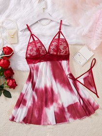 Women's Sexy Lingerie Babydoll Sleepwear Underwear Lace Nightwear Dress G-String