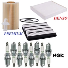 Tune Up Kit Air Cabin Oil Filters Plugs For TOYOTA SEQUOIA V8 4.6L 2010-2012