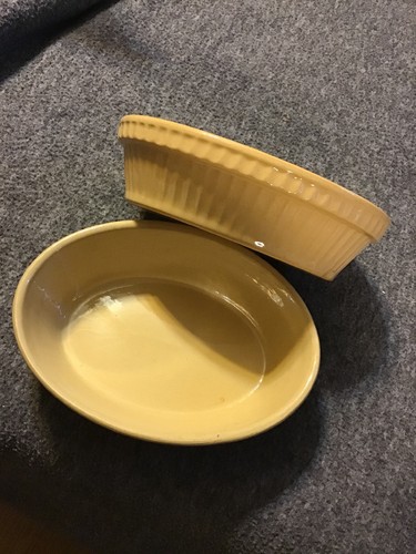 Oval Shaped Fruit / Dessert Bowls 7” Made In England - Lot of 2 - Picture 2 of 5