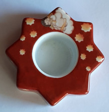 THUN PORTA CANDELA CANDELIERE ANGELO E STELLE PERFETTO COME NUOVO