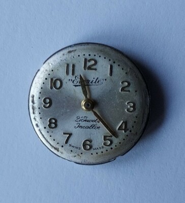 Vintage Everite 17 Jewels Mecahnical Ladies Watch Movement For Repairs