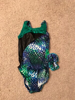 garland activewear girls leotard size child medium 