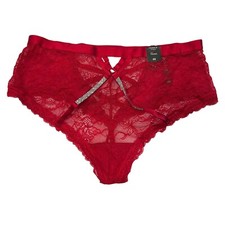 NWT TORRID Thong Pantie Sz 00X-0X-1X-2X-3X-4X Red Lace Bling