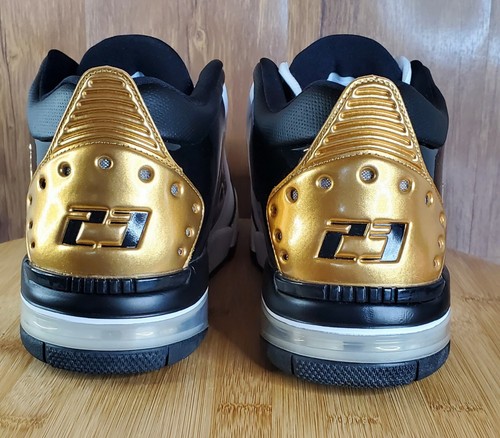 Jordan Big Fund PRM Premium Shoes Black White Metallic Gold CI2216-100 MULTI SZ | eBay