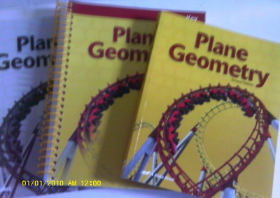 ABEKA PLANE GEOMETRY SET FOR 10TH GRADE OR ANY HIGH SCHOOL YEAR- 2ND EDITION