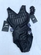 NEW Jordan Chiles GK Elite LEOTARD Gymnastics DEFYING FATE Black BLING Tank  AL