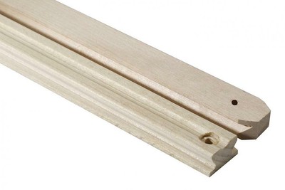 Wax Coated 16 Inch Wood Drawer Slides (2PCS) – Traditional Center Guide Track For Furniture 7 thumbnail image