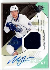 2010-11 SPX MAGNUS PAAJARVI ROOKIE AUTO JERSEY 1 COLOR 083/799 EDMONTON OILERS