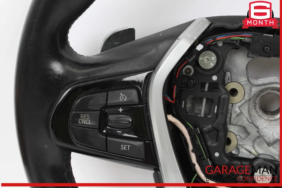 Volante BMW 530E 17-20 con palancas de cambio negro 32306866466 OEM Foto 2 de 4