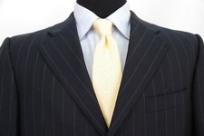 Ermenegildo Zegna 3Btn Navy Blue Chalkstripe Suit Men s 40R