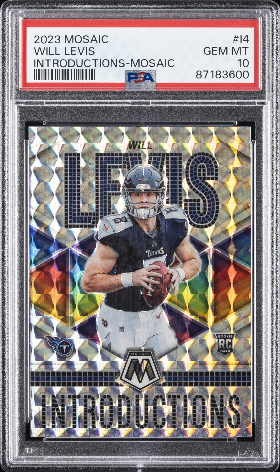 Will Levis Panini Mosaic Introductions #I4 Mosaic