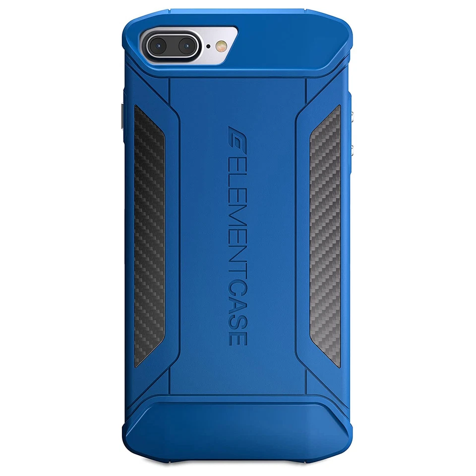 Element Case CFX Carbon Fibre Tough Rugged Apple iPhone 8 Plus & 7 Plus - Blue - Image 4 of 4