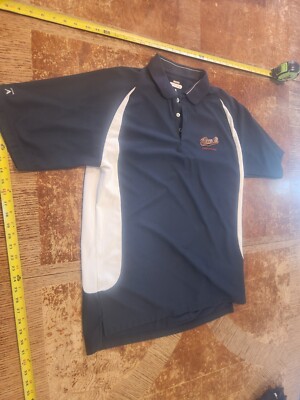 Sacramento River Cats Embroidered Logo Blue Large Antigua Polo Shirt #S82