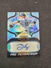 TREVOR MAY 2019 Panini Prizm Gameball Graphs REFRACTOR AUTO ~ TWINS ~ METS