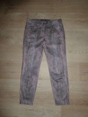 TAIFUN by GERRY WEBER RONDA Skinny Hose Velour-Optik Slim Coated Gr.40 L29 w.NEU