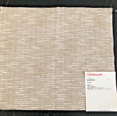 SCALAMANDRE Taipan in Parchment 12 1/2 x 13 3/4'' Woven Fabric Sample