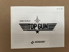 Instruction Booklet Manual ONLY - TOP GUN - Nintendo NES - Round Seal.