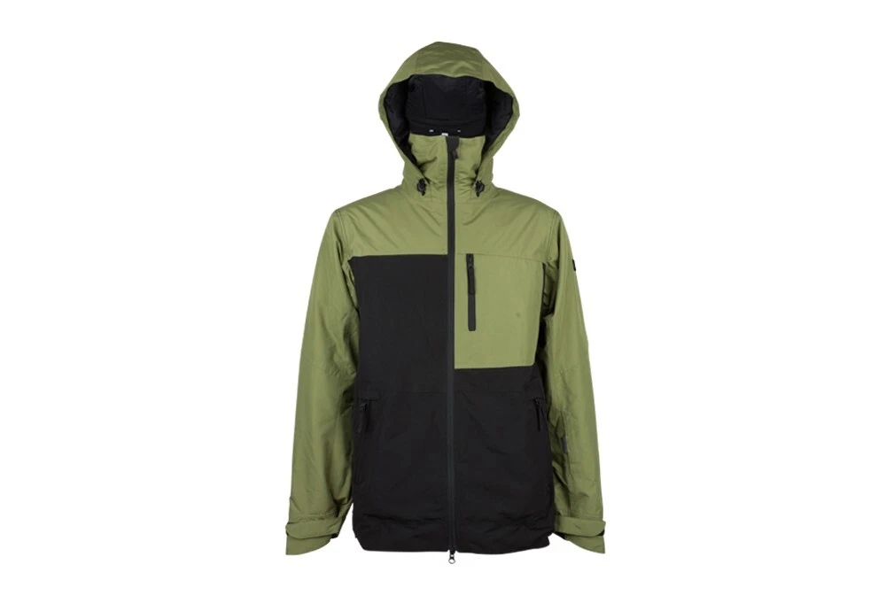 RIDE Snowboards Men's HILLMAN Snow Jacket - Black/Olive - Medium - NWT