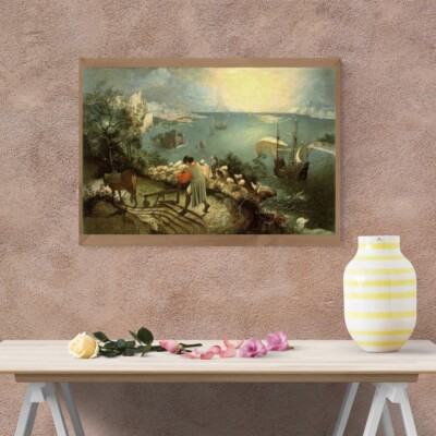 Pieter Bruegel der Ältere: Landschaft mit dem Fall des Ikarus. Giclée Museumsdruck