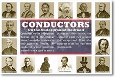 NEW Social Studies Classroom POSTER - Conductors on the Underground Railroad
