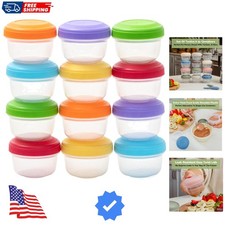 Baby Food Containers - Small 4 oz Containers with Lids, Leakproof  Airtight,...