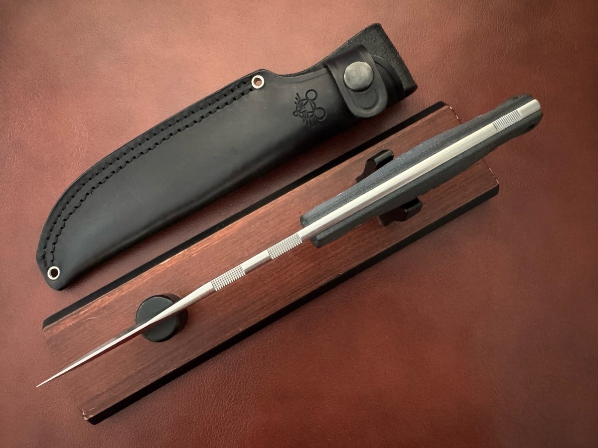 Giant Mouse GMF4 Fixed Blade Knife N690 Blade Micarta Handle Made