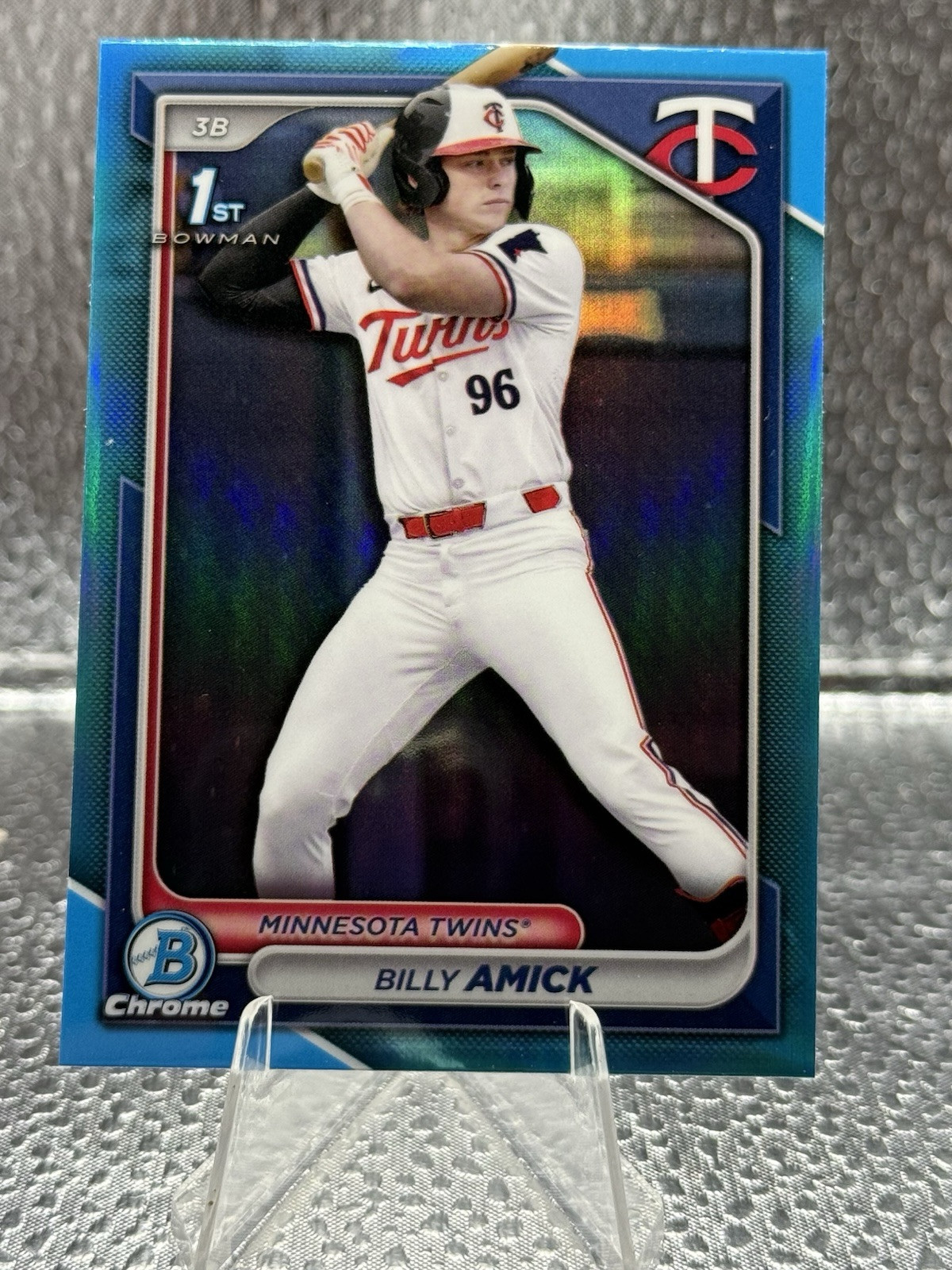 2024 Bowman Draft Billy Amick Chrome Sky Blue Refractor 1st #BDC-68